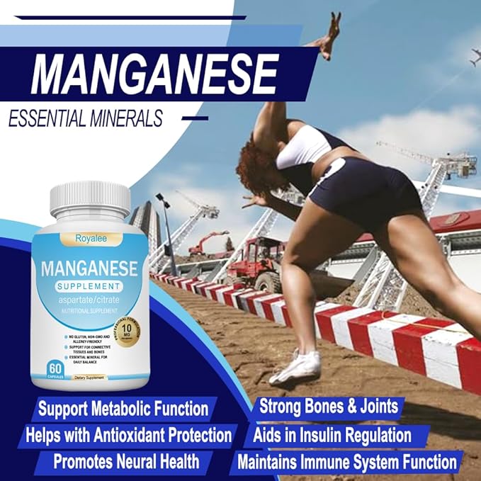 Magnesium Complex & Manganese Supplement Bundle – 1000mg Magnesium with 7 Forms Plus 10mg Manganese (Aspartate/Citrate) – Supports Relaxation, Muscle & Bone Function – 150 Capsules Total