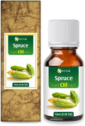 Spruce Oil (Tsuga Canadensis) Therapeutic Essential Oil with Dropper Amber Bottle 100% Natural Uncut Undiluted Pure Cold Pressed Aromatherapy Premium Oil - 15ML/ 0.5 fl oz