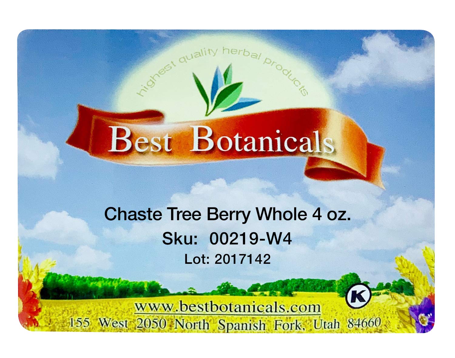 Best Botanicals Chaste Tree Berry Whole 4 oz.