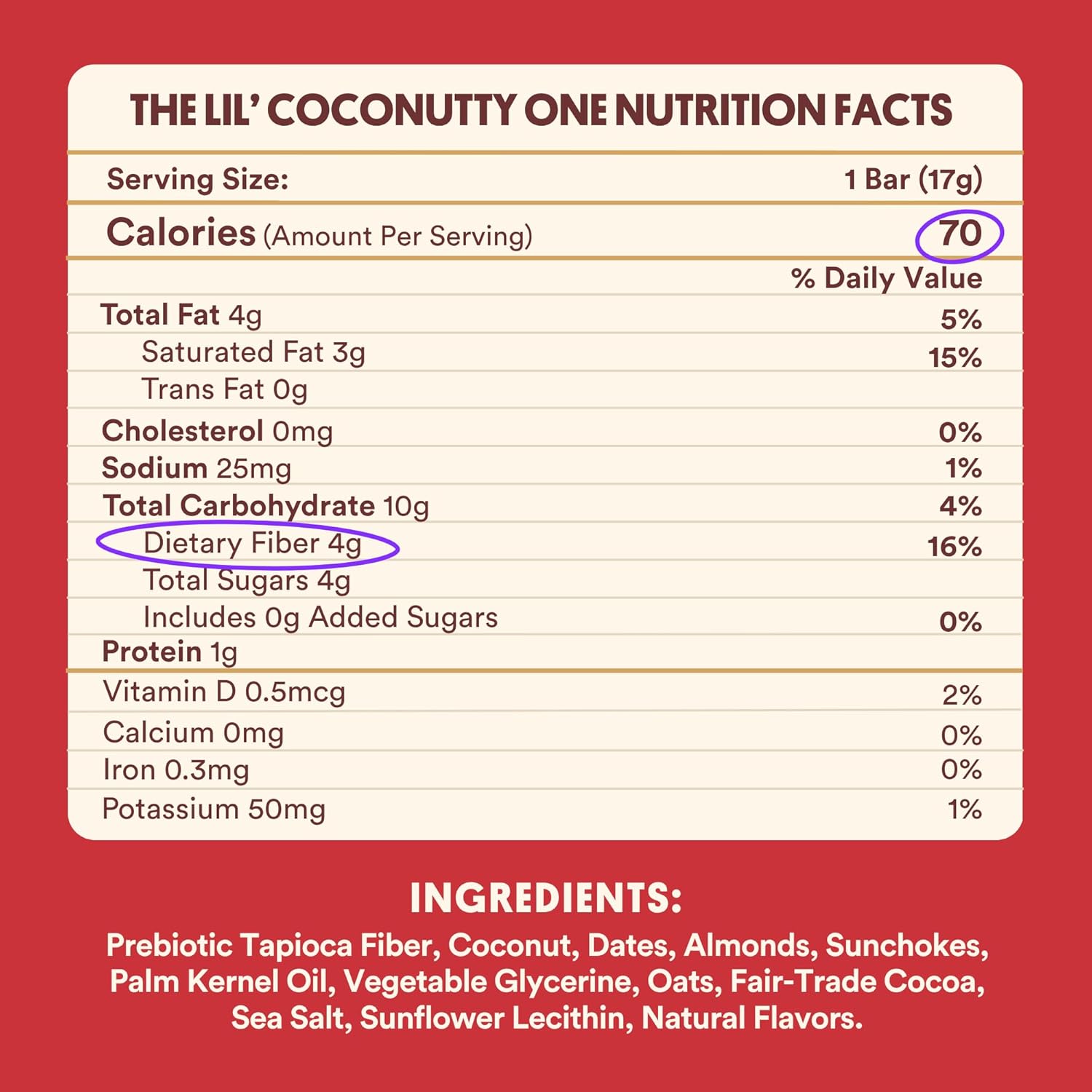 Harken Sweets The Lil’ Coconutty Ones, Mini Oat Milk Chocolate Candy Bars with Coconut, Sweetened with Dates, No Sugar Added, High Fiber, Gluten-Free, Plant-Based, 6 Pouches (30 Bars)