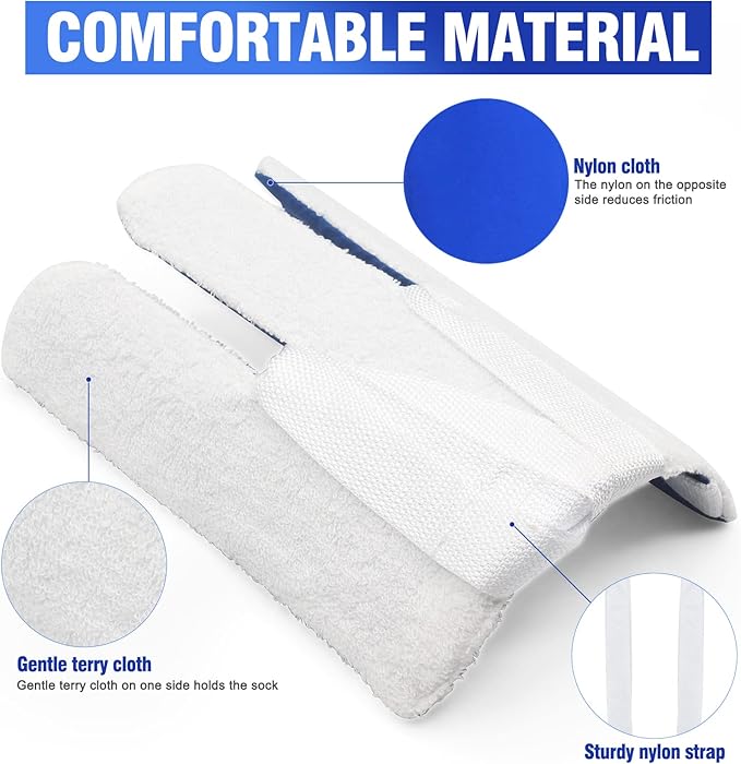 Sock Aid, Sock Helpers to Put on Your Socks for Seniors, Disabled, Pregnancy, Assist Device for Elderly, Tool Aide Puller Easy on and Off with No Bending(Dark Blue)
