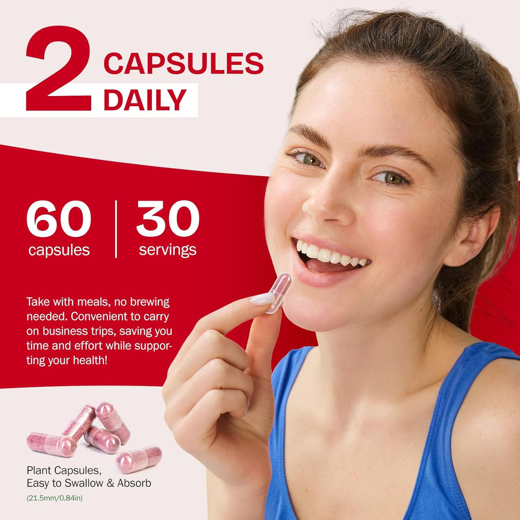 Organic Beet Root Capsules, Beetroot Capsules 1300mg, Beetroot Powder Supports Nitric Oxide Production, Blood Pressure, Enhances Energy, Digestive & Immune