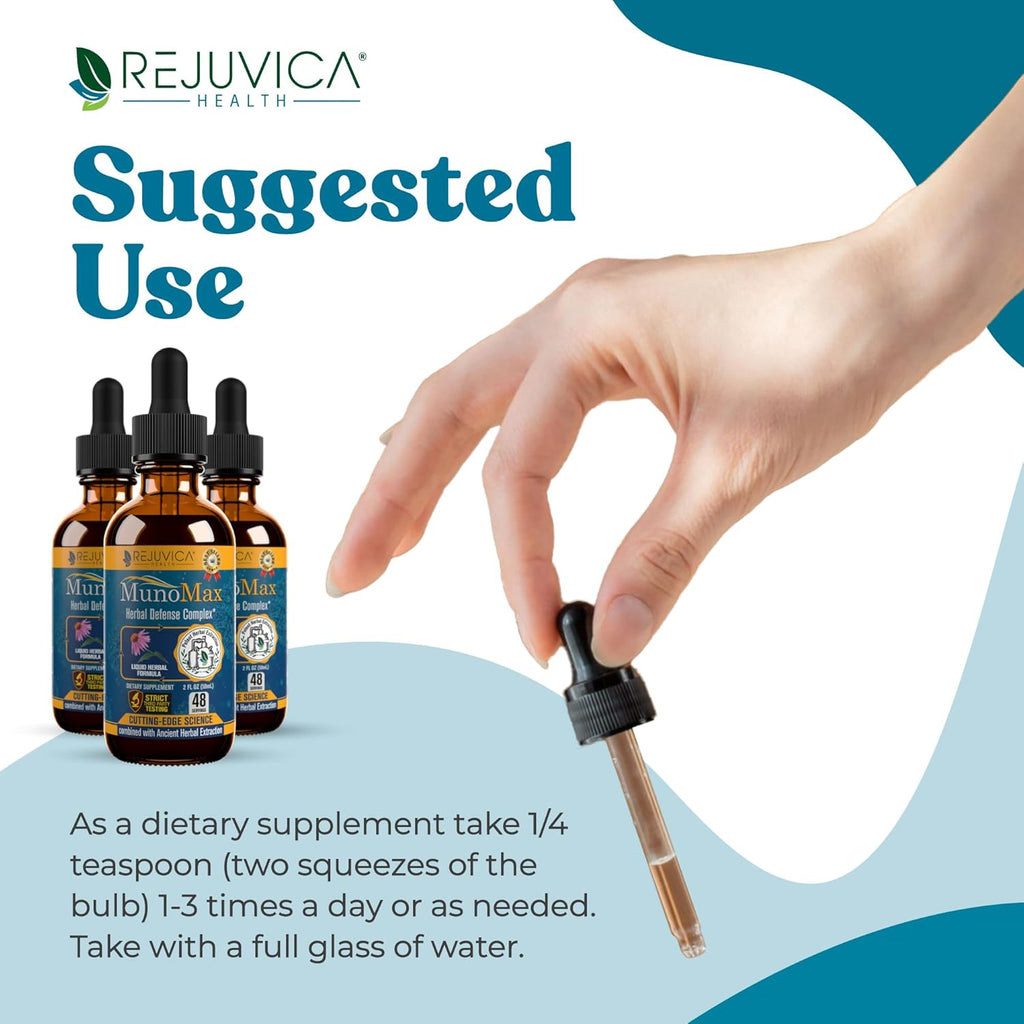 MunoMax - Advanced Immune Support Supplement - Liquid Delivery for Better Absorption - Echinacea, Astragalus, Reishi, Goldenseal, Elderberry & More!