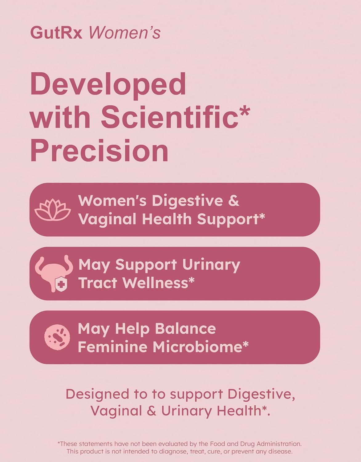 Women's – Probiotic for Women with Cranberry, D-Mannose & Prebiotics – 28 Billion CFU to Support Vaginal, Urinary & Digestive Health – Lactobacillus, Bifidobacterium, Vegan, 30 Capsules
