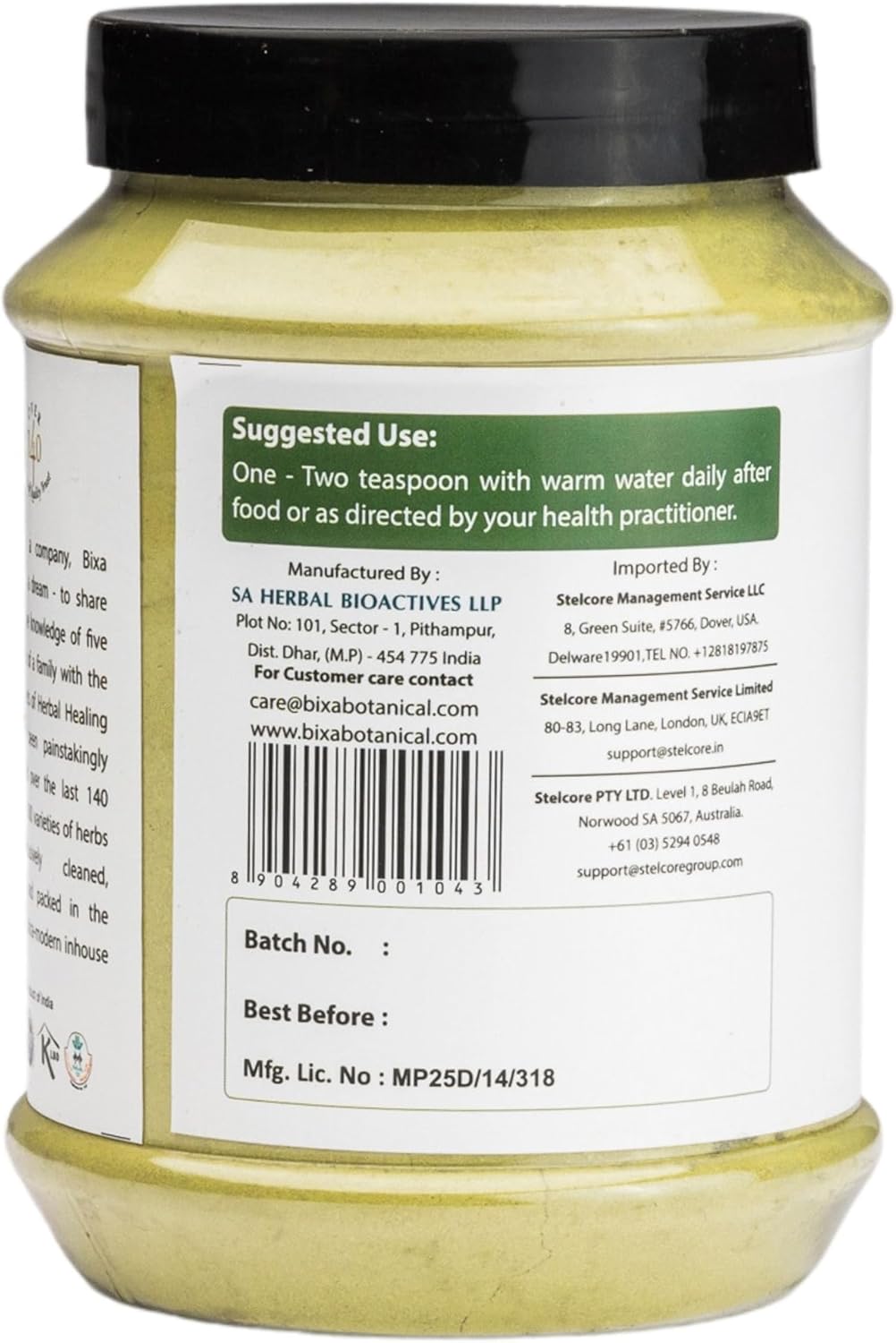 bixa BOTANICAL Neem Leaf Powder | Azadirachta Indica | 1 Pound / 16 OZ | Ayurvedic Anti Allergic Herbal Supplement | Gluten Free, Non-GMO, Steam Treated, Vegan, 100% Pure.