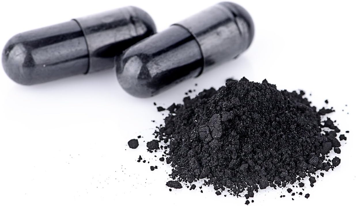 Wild Foods Activated Charcoal Capsules | 100% Organic Coconut Shells Active Tablets for Bloating & Hangover | Lab Tested & Non-GMO Detox Pills | Made in USA (120 Capsules)