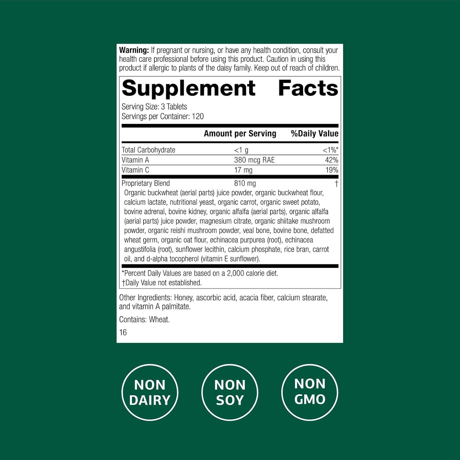 Standard Process Inc. Cataplex A-C-P Heart, Gum Health, Immune Support, Vascular Supplement with Vitamin C, Magnesium Citrate, Nutritional Yeast, Vitamin A, Reishi Mushroom Powder - 360 Tablets