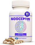 NOOCEPTIN All-in-One Cognitive Enhancer – Full Spectrum Nootropic Brain Support Supplement with Advanced Formula to Boost Productivity, Mental Clarity, Calm Focus, and Performance – 90 Capsules