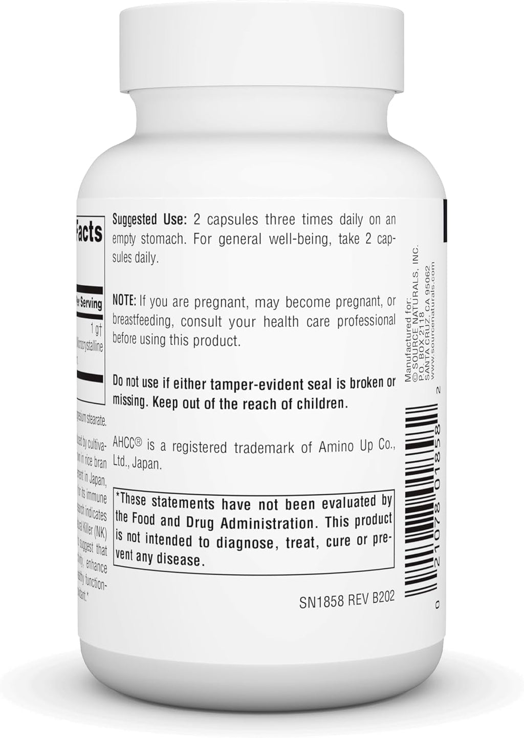 Source Naturals AHCC Increases Natural Killer Cell Activity* 500mg - 60 Capsules