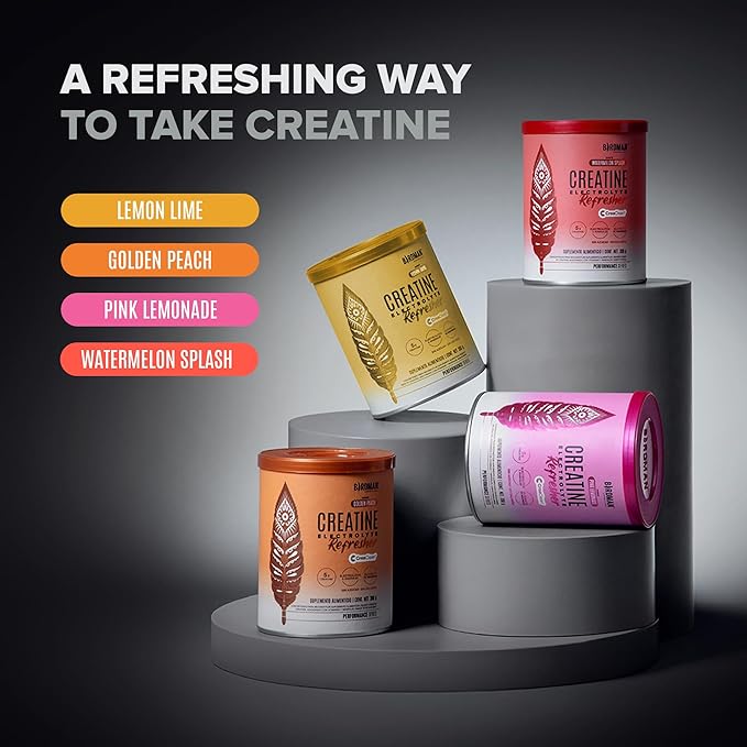 BIRDMAN Creatine Refresher | Creatine Monohydrate Powder with Electrolytes, Magnesium Glycinate & Vitamins | Creaclean Seal | Sugar Free, Low Calorie | Strawberry Lemonade | 30 Servings