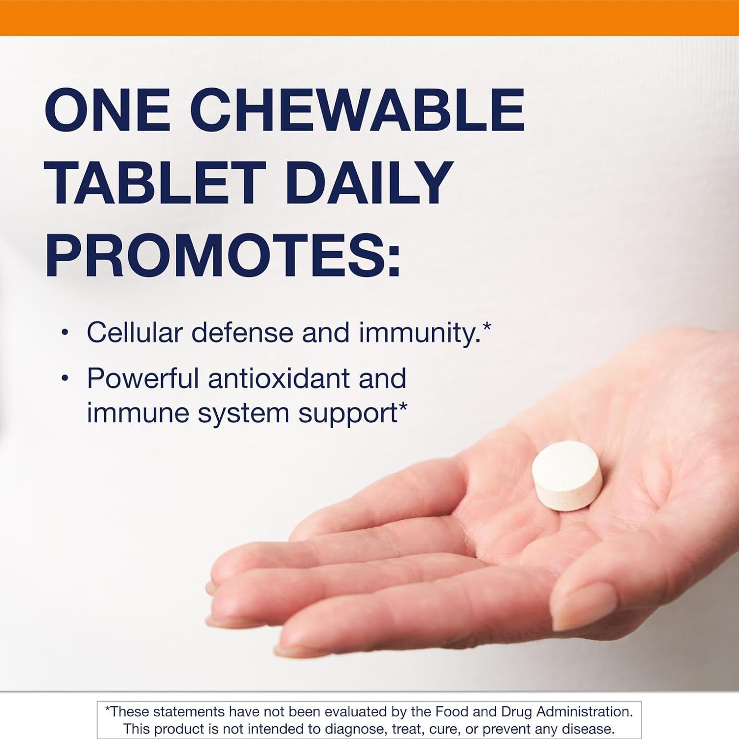 Metagenics Ultra Potent-C Vitamin C Chewable - for Immune & Antioxidant Support* - with L-Cysteine & L-Lysine - Chewable VIT C - Natural Orange Blast Flavor - Bioflavonoids Supplements - 90 Tablets