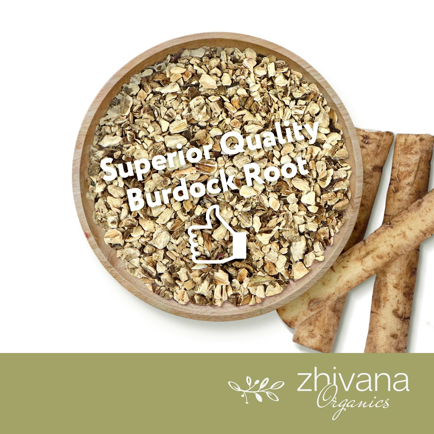 Premium Burdock Root Organic (4oz.) – Great Burdock Tea Loose - Raiz de Bardana Organica – Support Digestion, Liver, Gut Health