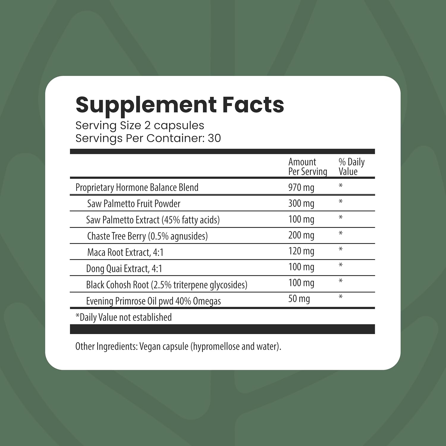 The Spa Dr. Hormone Balance for Women - Menopause Supplements for Women with Saw Palmetto, Chaste Tree Berry, Dong Quai for Night Sweats, Hot Flashes & Mood Swings - Menopause Support - 60 Capsules