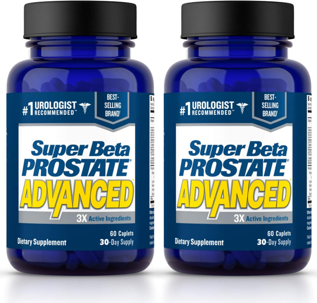 Advanced – Promote Sleep, Support Bladder Emptying. Prostate Support Supplement for Men's Health with Beta Sitosterol, not Saw Palmetto. (120 Caplets, 2-Pack)