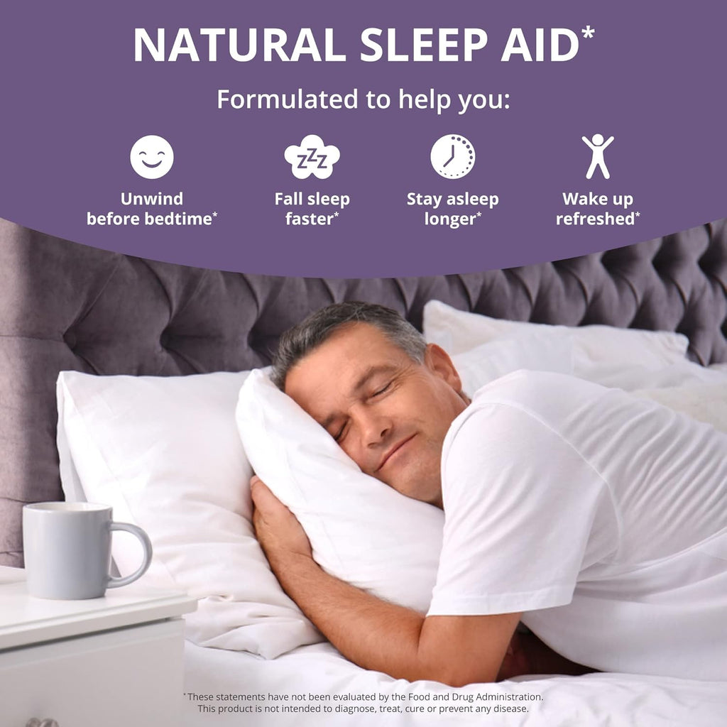 NuBest Sleep Xtra | Supports Healthy Sleep for Adults | Vitamin B6, Melatonin, Ashwagandha, Chamomile, Valerian & More - Non Habit-Forming | 60 Vegan Capsules | Pack 2