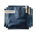 Rishi Tea Blueberry Hibiscus Herbal Tea - Organic, Caffeine Free Sachet Bags, Sweet & Tangy with Antioxidants, Enjoy Hot or Iced - 50 Count