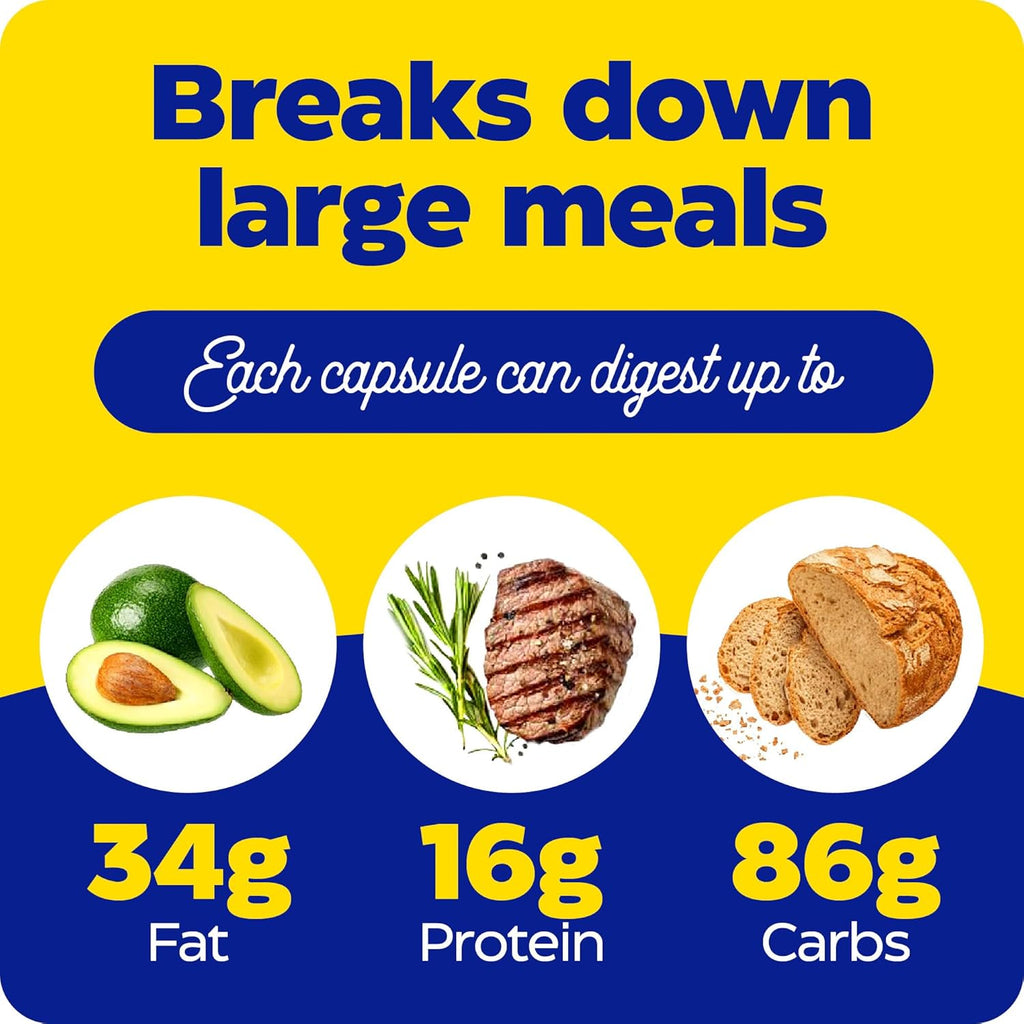 Enzymedica Digest Gold + ATPro, Maximum Strength Enzyme Formula, Fast-Acting, Helps Digest Large Meals, Prevents Bloating and Gas, 90 Capsules
