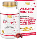 SIGNIFY NATURE VitaBComplex with Vitamin C and E, B Complex Vitamins for Women & Men, BComplex Supplements, VIT B1, B2, B3, B5, B6, B8, B9, B12, Super B Softgels - 60 CT
