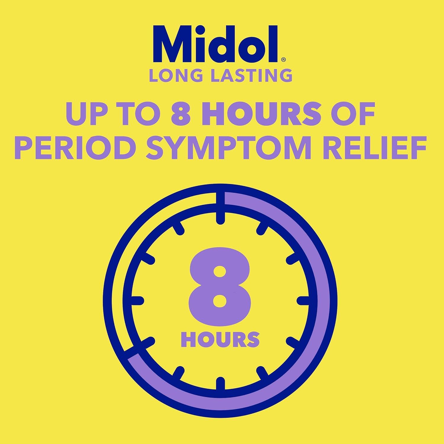 Midol Long Lasting Relief 20ct: Midol Long Lasting Relief, Menstrual Symptom Reliever & Fever Reducer, Caplets with Acetaminophen for Menstrual Pain Relief - 20 Count (Packaging May Vary)