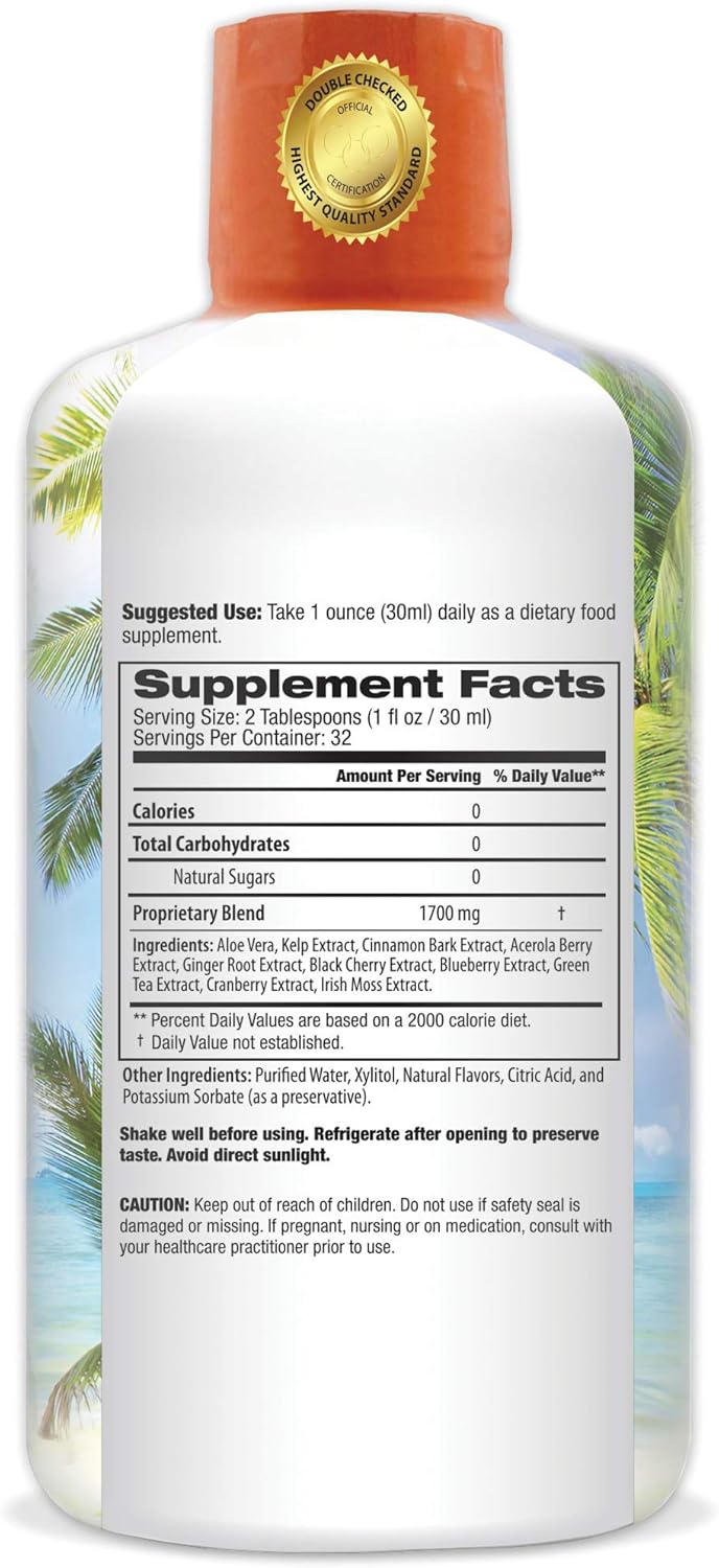 Cinnabalance – Liquid Cinnamon Supplement w/ Cinnamon Bark, Aloe Vera, Ginger Root, Green Tea & Antioxidants - 32 oz, 32 servings