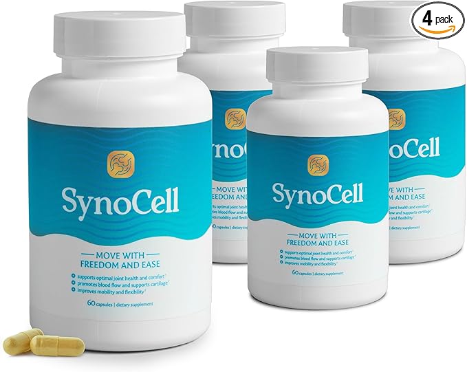Glucosamine Chondroitin Complex 4 Pack Back, Neck, and Joint Support Supplement with Boswellia, Quercetin, & MSM - Renew Your Joints from The Inside Out - Move with Freedom and Ease