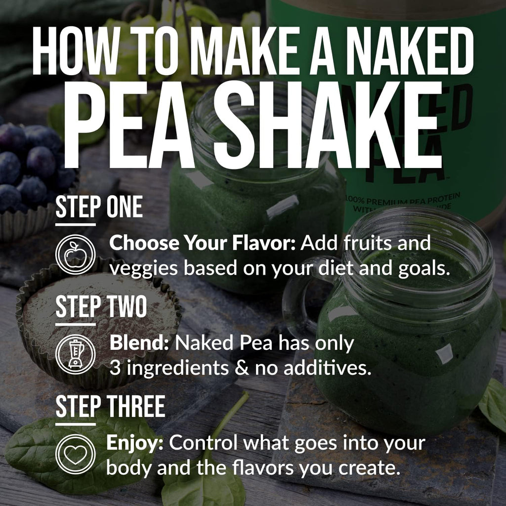 NAKED nutrition Chocolate Naked Pea Protein Isolate - 5Lb Bulk, Plant Based, Vegetarian & Vegan Protein. Easy To Digest, Non-Gmo, Gluten Free, Lactose Free, Soy Free