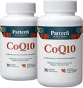 Pattern Wellness CoQ10-200mg Ubiquinone with Bioperine Black Pepper Extract - Cardiovascular & Cellular Energy Production Support - Non-GMO - 60 Vegan Capsules