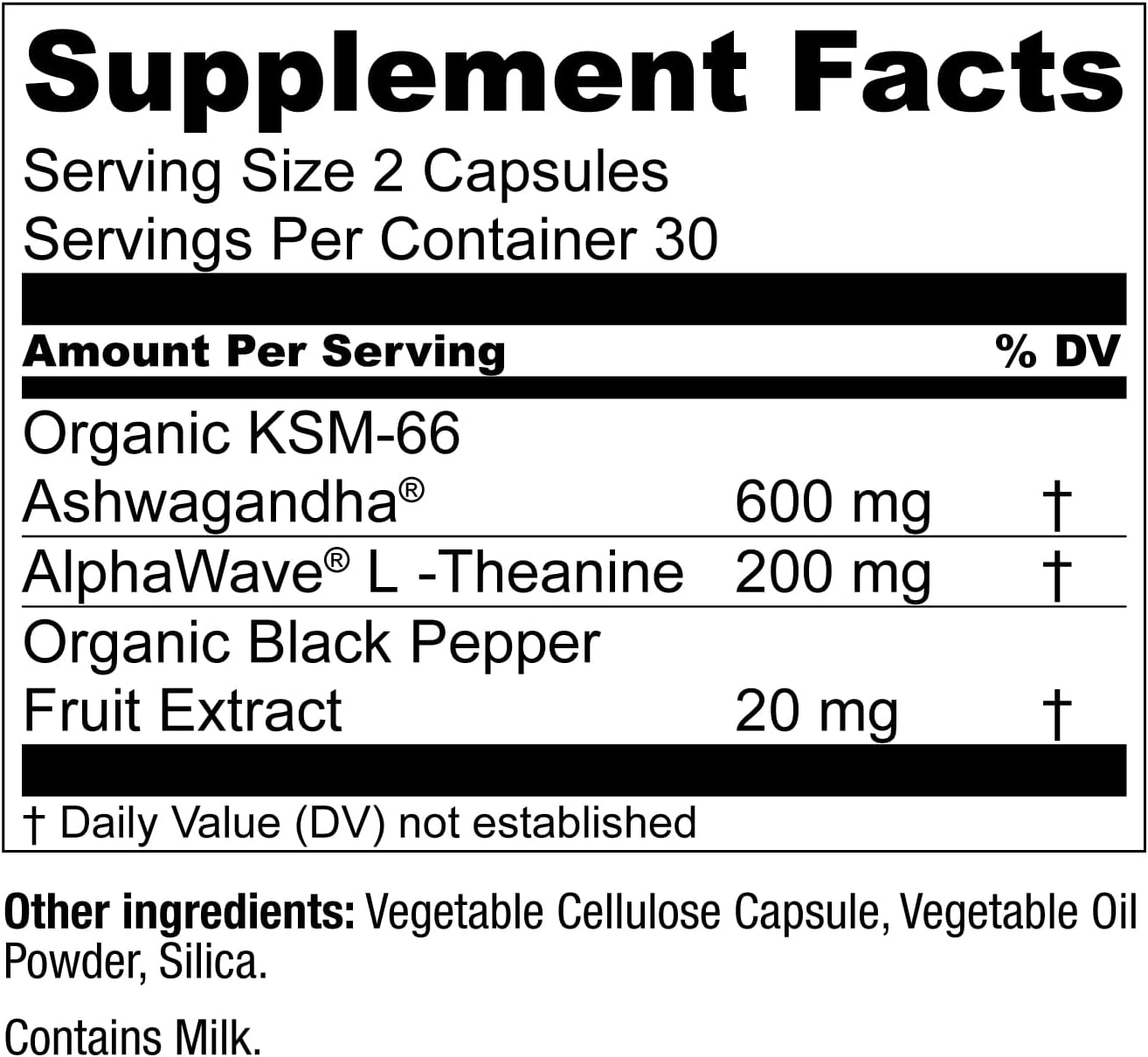 Live Conscious KSM-66 Ashwagandha Supplement w/L Theanine & AlphaWave - ZenWell Everyday Stress Relief, Cognitive, Brain Health - Ashwagandha for Men & Women - 60 Capsules (2-Pack)
