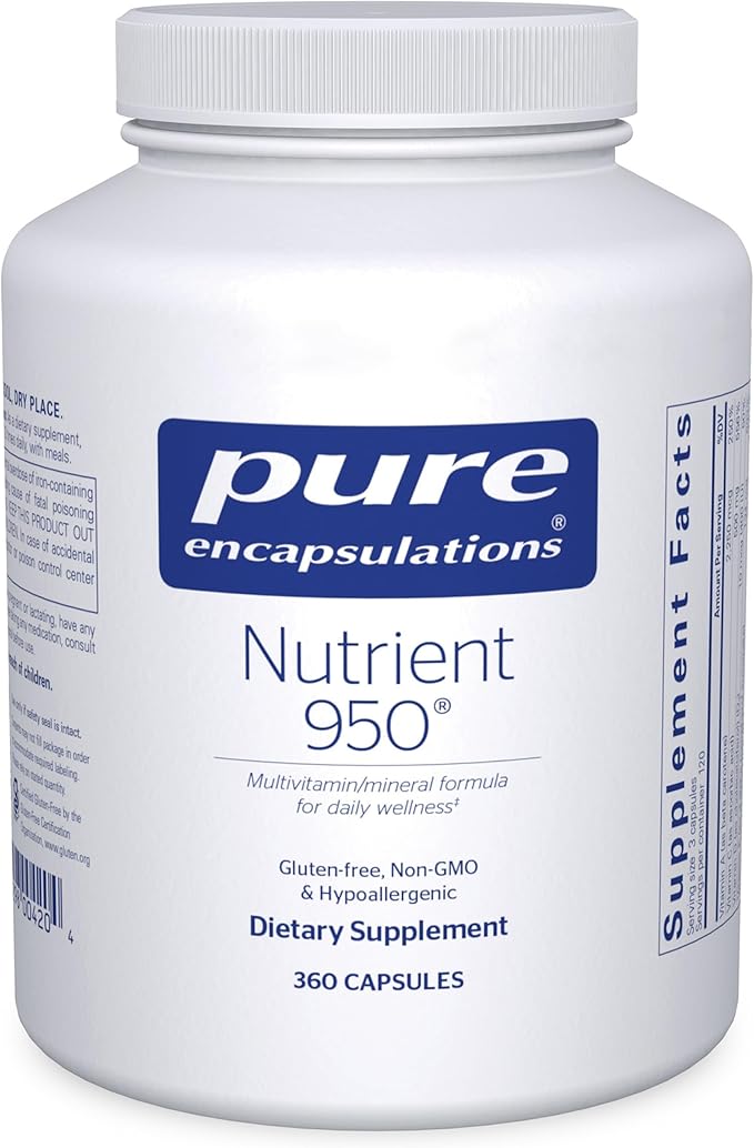 Pure Encapsulations Nutrient 950 | Multivitamin Mineral Supplement to Support Physiological Functions and a Healthy Lifestyle* | 360 Capsules