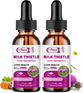 Liver Health Support Liquid, 1000mg Milk Thistle 80% Silymarin Extract & 250mg Dandelion Root Extract, Liver Cleanse Detox & Repair Fatty Liver Formula, Vegan, Non-GMO and All-Natural