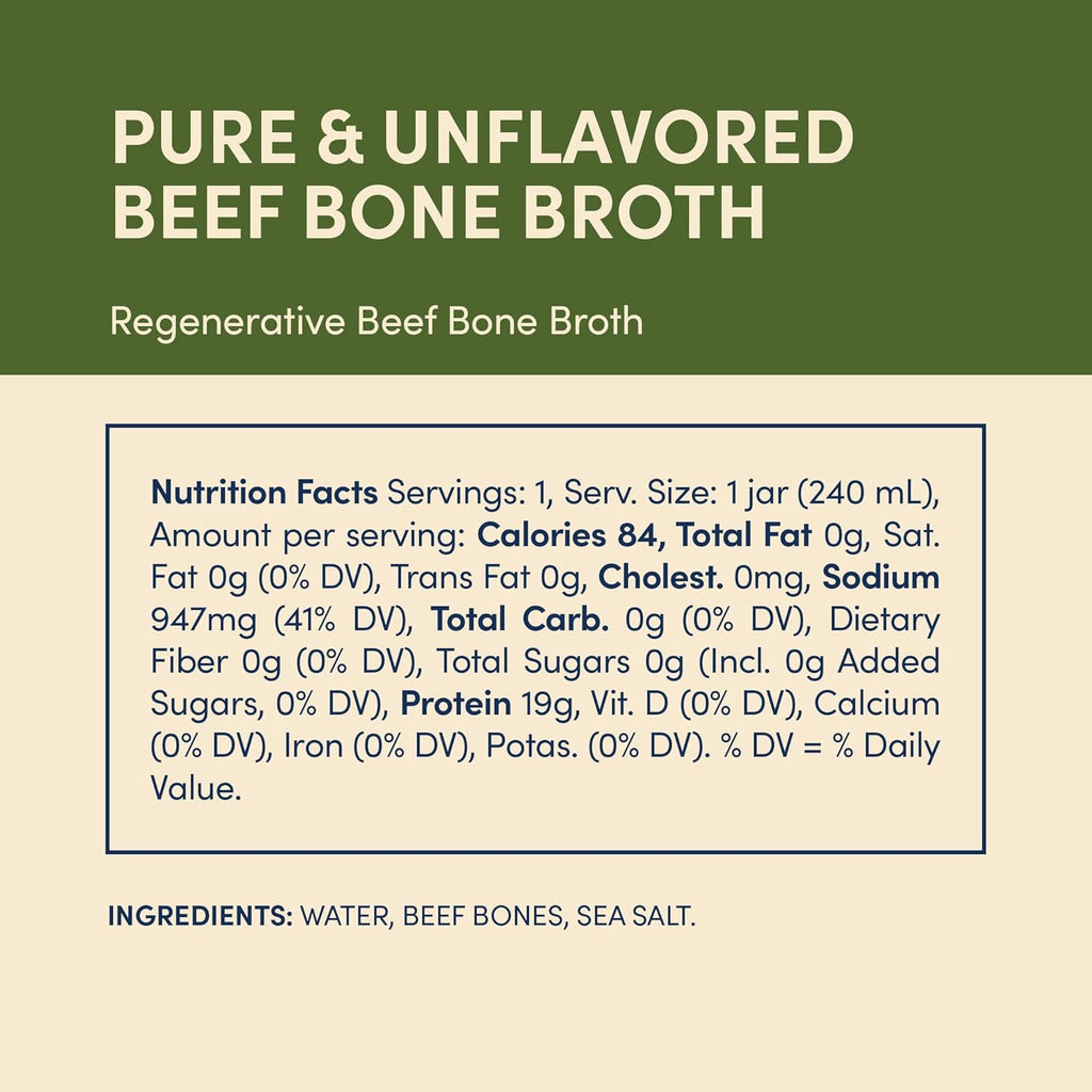 FOND Grass-fed Regenerative Beef Bone Broth