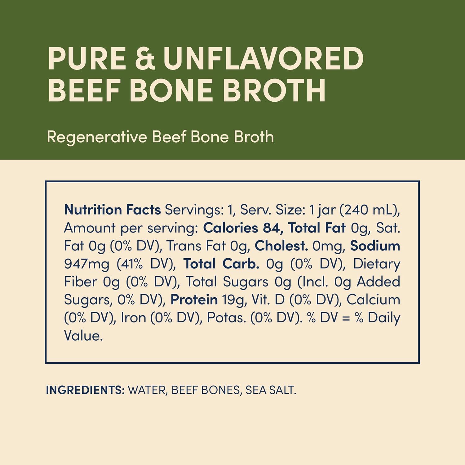 FOND Grass-fed Regenerative Beef Bone Broth