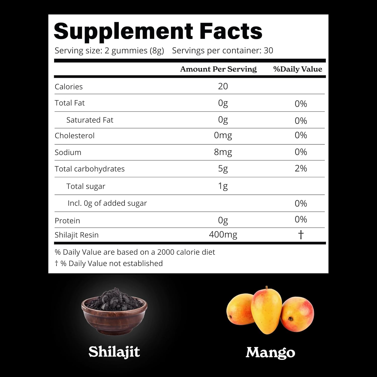 Pure Himalayan Shilajit Gummies with Shilajit |High Potency Gold Grade| 60 Gummies for Energy Boost & Immune Support, 75 Percent + Fulvic Acid| Travel Friendly Mango Flavor