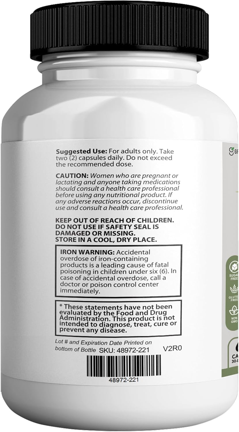 Mycosyn Pro Max Hair Skin Nails Supplement, 60 Capsules, 30 Day Supply, with Biotin 5000mcg, Vitamins A B C D E, Minerals (1)