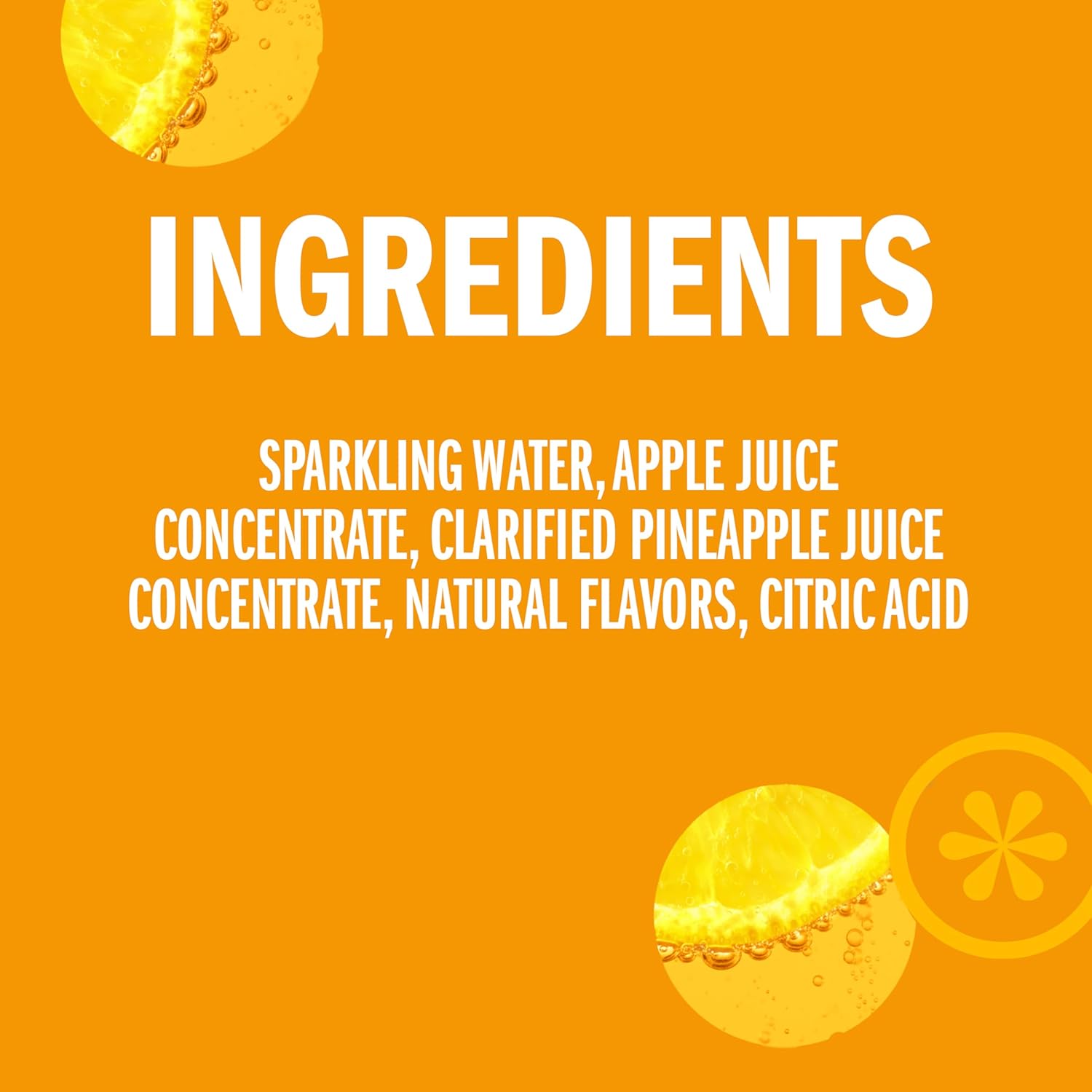 IZZE Sparkling Water Juice Beverage Blend, Pineapple, No Sugar Added, 8.4 FL OZ, 24 Cans