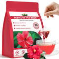 Hibiscus Tea Bags, Hibiscus Flower Herbal Tea - Rich in Vitamin C, Caffeine Free,Sugar Free, 50 Teabags