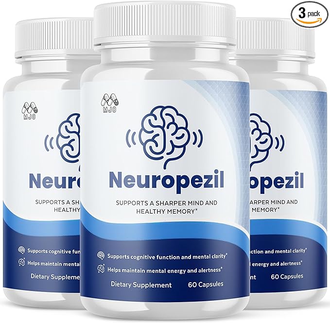 (3 Pack) Neuropezil Capsules, Official Neuropezil Supplement Pills with All Natural Ingredients, Advanced Brain Health & Wellness Support Formula with Premium Vitamins for Women & Men (180 Capsules)