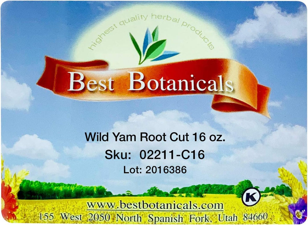 Best Botanicals Wild Yam Root Cut 16 oz.