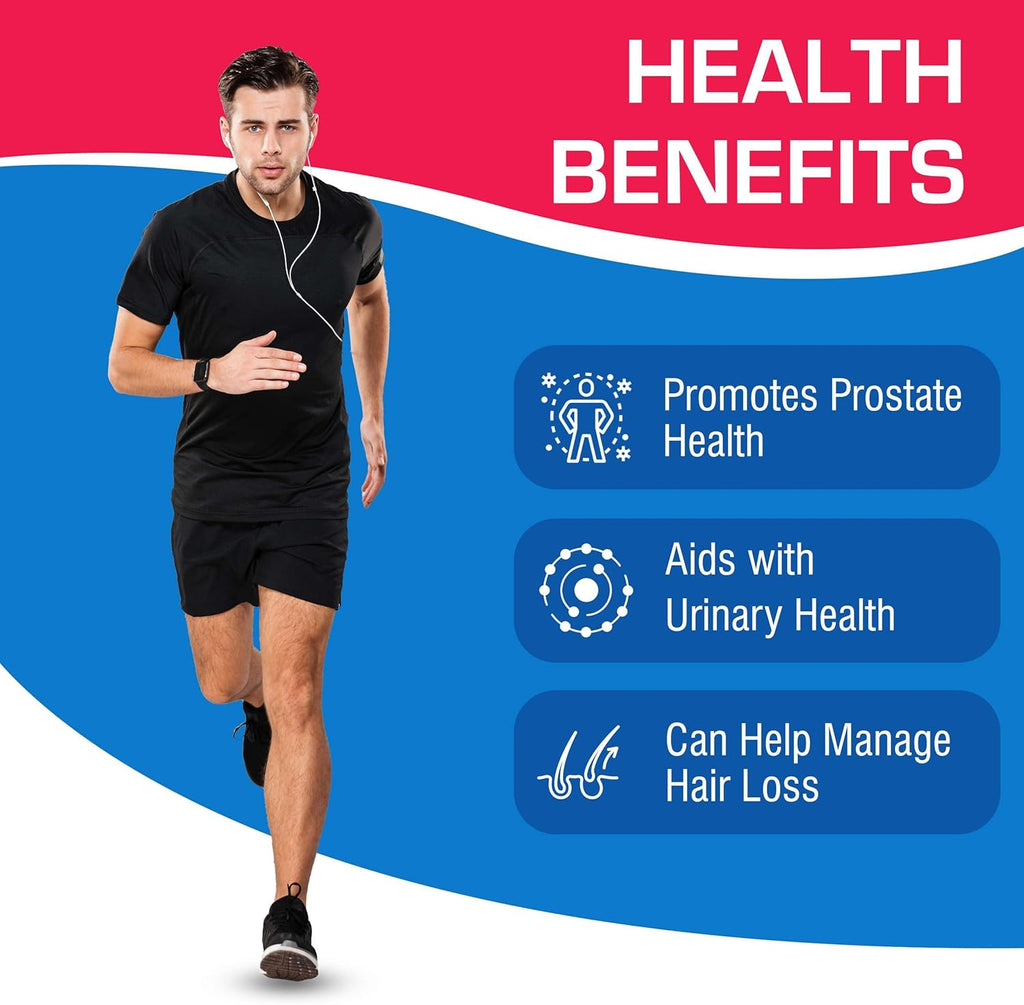 High Absorption Saw Palmetto for Men - Herbal Urinary and Prostate Health Supplement for Men with Saw Palmetto Extract - Non-GMO & Made in The USA in cGMP Facilities - Up to 120 Servings