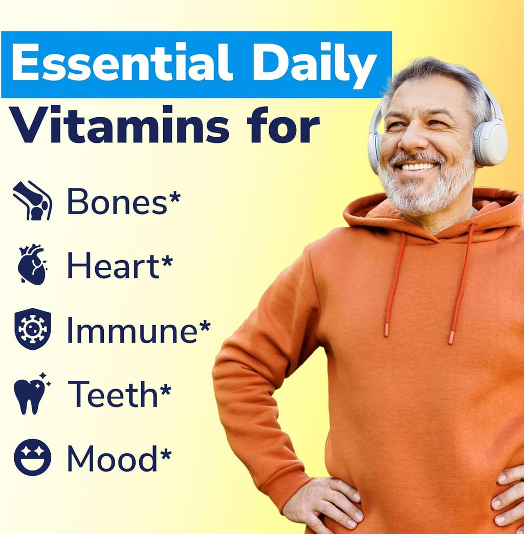 Vitamin D3 K2 Supplement, 10000 IU D3 / 200 mcg K2 MK7, Calcium Absorption, Bone, Heart, Immune & Mood Support, Enhanced Absorption, No Soy, Easy to Swallow, 90 Softgels