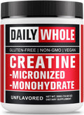 5000mg Creatine Monohydrate Micronized Powder, Pure Unflavored Micronized Creatine Monohydrate 300g (60 Servings) Nutritional Supplements for Men & Women Sugar-Free,Vegan, Non-GMO with Scoop