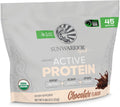 Sunwarrior Organic Plant Based Protein Powder | Vegan Organic Protein Powder with BCAA Amino Acids Plus Recovery Minerals & Botanicals | Non-GMO Soy Dairy & Gluten Free (Chocolate, 45 Servings)