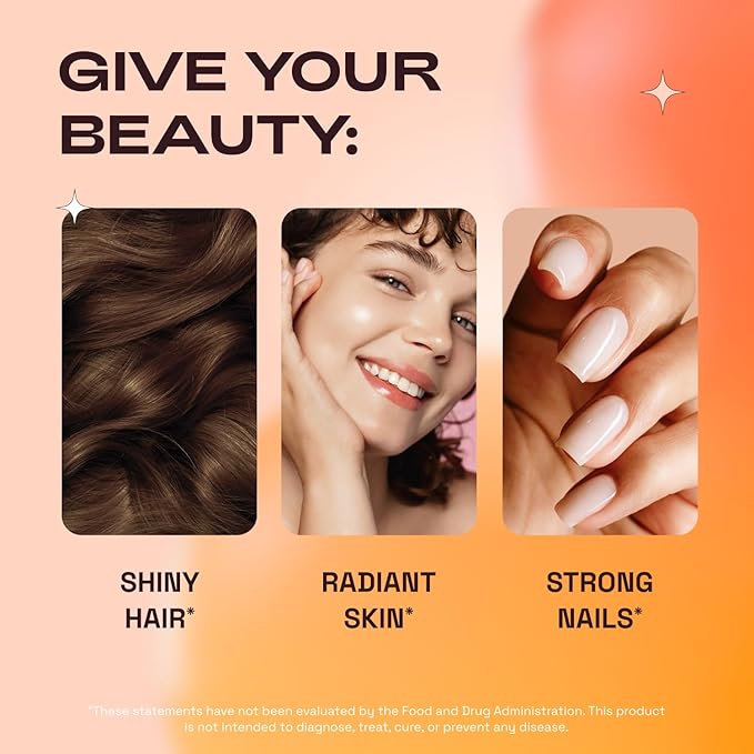 Hair Skin and Nails Vitamins – Biotin | Hyaluronic Acid | Calcium AKG | MSM | Vitamin C & Vitamin D3 K2 – Hair Vitamins for Women – Promotes Shiny Hair & Radiant Skin –270 Capsules (3 Pack)