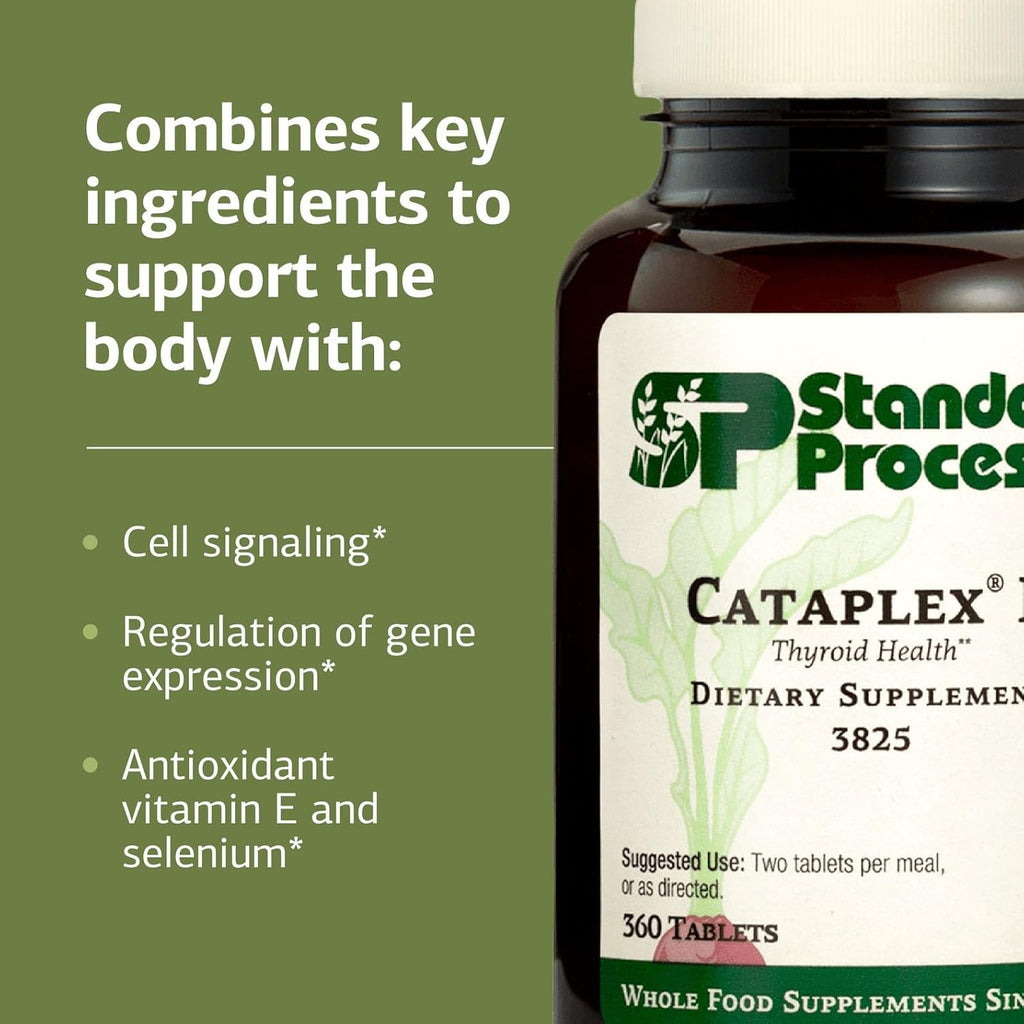 Standard Process Cataplex E - Whole Food RNA Supplement and Antioxidant with D-Alpha Tocopherol Vitamin E, Beet Root, Ascorbic Acid, Inositol, Selenium, and Honey - 360 Tablets