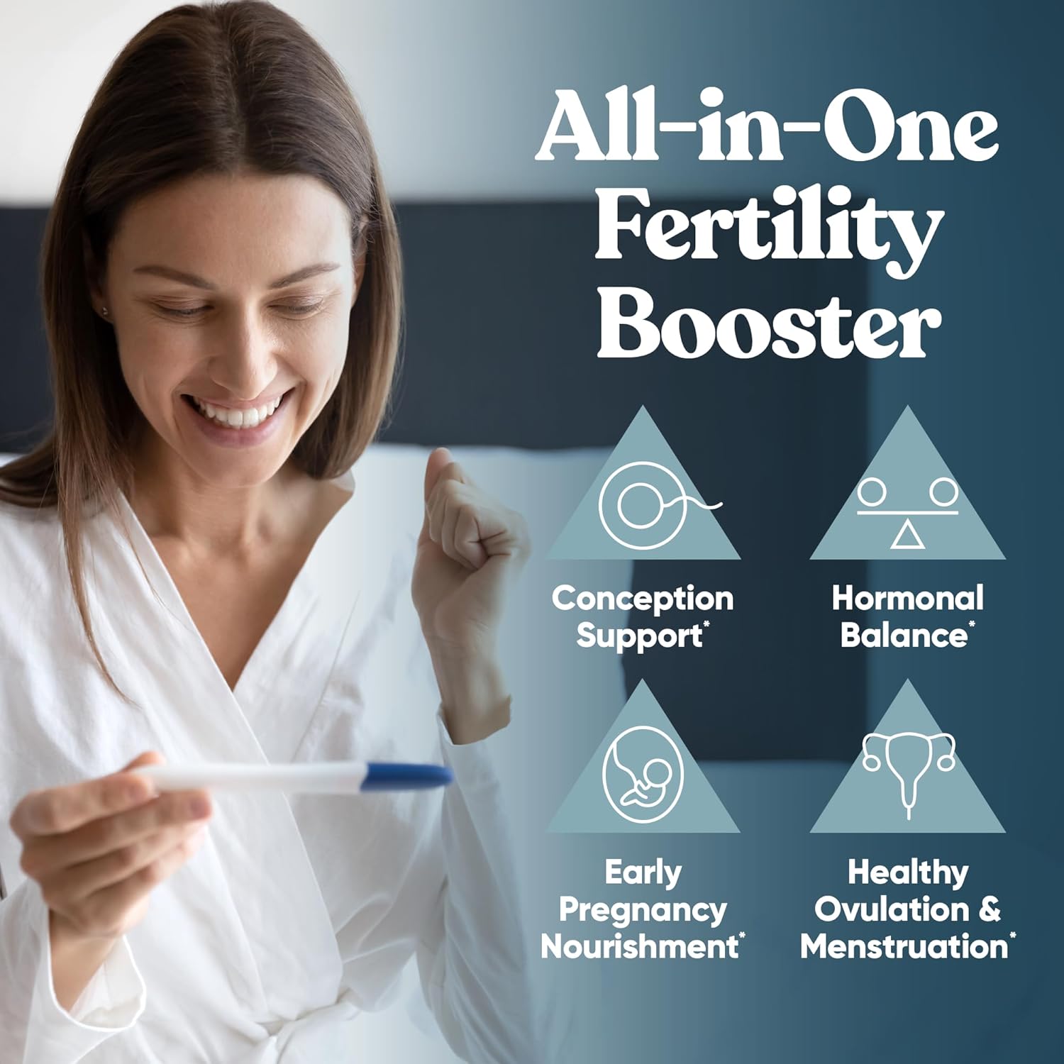 Conception Fertility Supplements for Women – Prenatal Vitamins – Promote Hormone Balance, Cycle Consistency, Aid Ovulation – Myo-Inositol, Folate, Folic Acid, Vitex, More – 120 Veg Soft Capsules