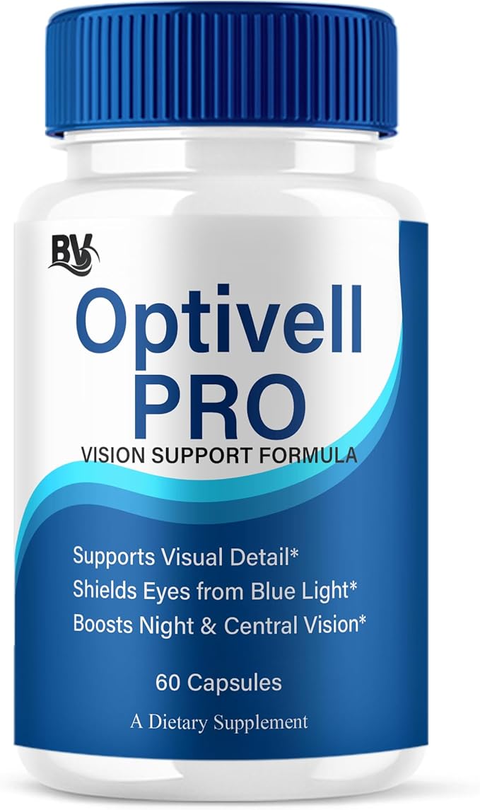 BLUE VIBE Optivell Pro Eye Health Supplement, OptivellPro Max Strength Overall Vision & Sight Wellness Supplement, Optivell Pro Advanced Vision Support and Eye Health Formula (60 Capsules)