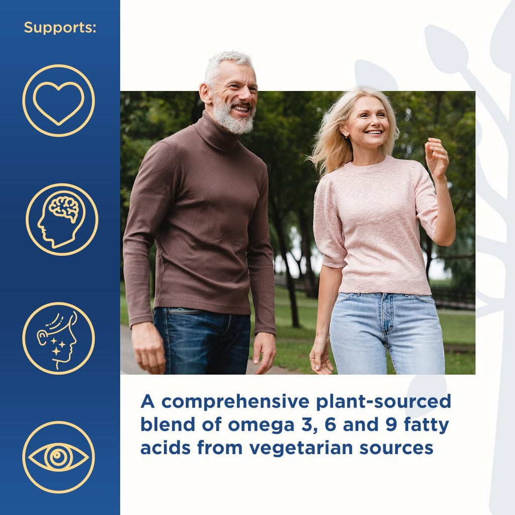Purity Products Vegan Omega 3-6-9 Formula - “5 in 1” Essential Fatty Acid Complex - Scientifically Formulated Plant-Based Omega 3 6 9 Essential Fatty Acids (EFA) - 3 Month Supply - 180 Softgels