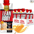 LABRADA Lean Body Ready-to-Drink Orange Creamsicle Protein Shake, 40g Protein, Whey Blend, 0 Sugar, Gluten Free, 22 Vitamins & Minerals, 17 Fl Oz (Pack of 12)
