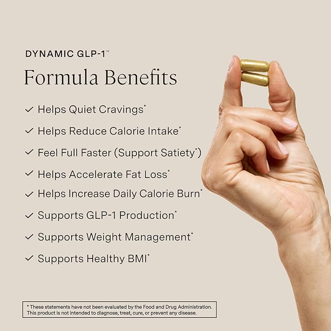Stonehenge Health Dynamic GLP-1 Weight Management Supplement for Women and Men, 550mg Berberine, Akkermansia, Supports Appetite Regulation, Metabolic Wellness, Gut Health, Vegan, Non-GMO - 60 Veg Caps