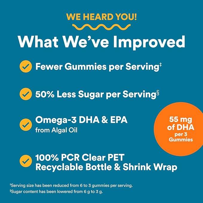 SmartyPants Men's Multivitamin Gummies - Improved Formula: Omega 3 (DHA/EPA), Methylfolate, Vitamin D3, C, Vitamin B12, B6, Vitamin A, K, Zinc & Selenium, Gluten Free, 90 Count (30 Day Supply)